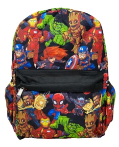 Marvel Avengers All Print 16 Inch large Polyester Backpack New  - Picture 1 of 2
