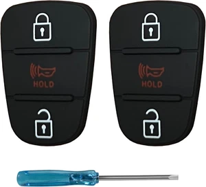 Kia Key Fob Rubber Button Pad Replacement for Soul, Rio, Sportage 2010-2014 - Picture 1 of 12
