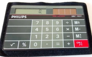 Philips SBC 1531 Solar Calculator - Credit card size - Vintage - Imagen 1 de 3