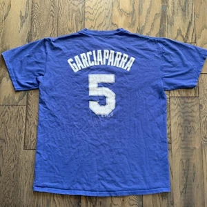 2008 Nomar Garciaparra #5 Los Angeles Dodgers T-Shirt Majestic Size Large - Picture 1 of 6