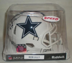 BOB LILLY - DE - Dallas Cowboys - Autographed SP Mini Helmet with BDS COA #3985 - Picture 1 of 4