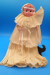 Crepe paper Kewpie doll Bride bridal shower favor 1920 wedding memento - Picture 1 of 8