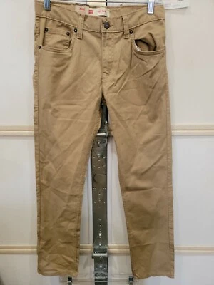 Pantalón de uniforme de gamuza ajustado Levi Boys Teen 511 cintura ajustable talla 16 28x30 Foto 1 de 4