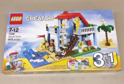 LEGO Creator 7346 Seaside House NEW! 3-in-1 Cottage Beach Hut Surfer Medium Blue - Image 1 of 4