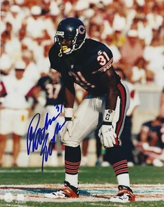 Autographed 8x10 RASHAAN SALAAM Chicago Bears photo - COA  - Picture 1 of 1