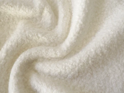 Bouclé , 150 cm breit, ecru, Jackenstoff, Mantelstoff - Bild 1 von 2