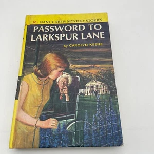 The Password to Larkspur Lane 1966 Nancy Drew Hardcover Book Carolyn Keene #10 - Picture 1 of 7
