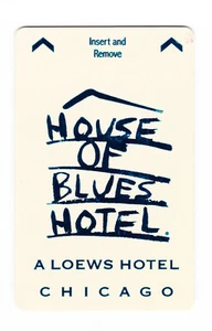 House Of Blues Hotel Chicago Used Key Card Rock Blues Memorabilia - Picture 1 of 2
