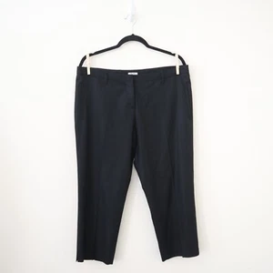 Miu Miu IT 46 US 10 Wool Blend Cropped Slim Leg Pants Black - Picture 1 of 12