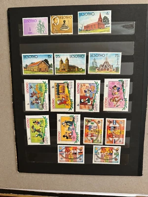 Grupo Lesoto de 66 sellos sueltos Scott Cat 28/1158 1967-1998 Foto 1 de 4