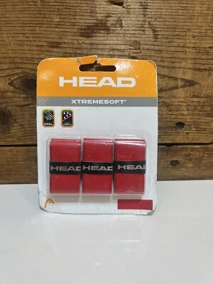 NUEVO Head Prestige Pro Tenis Overgrip Rojo Paquete de 3 Sobre Agarre Foto 1 de 2