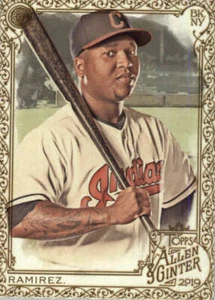 2019 Allen and Ginter Gold #22 Jose Ramirez Cleveland Indians BX 50A - Bild 1 von 2