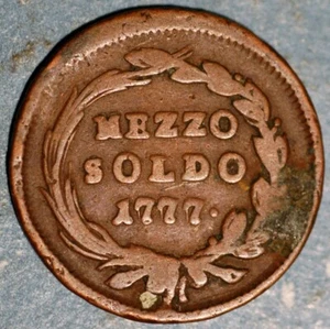 1777 Mezzo Soldo Lombardo Veneto Italy - Picture 1 of 2