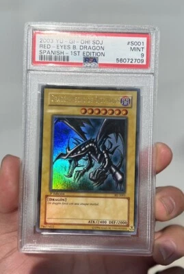 Red-Eyes B. Dragon 1st Ed BIJ-S001 SDJ-001 Spanish Yugioh PSA 9 - MINT US SELLER - Image 1 of 3