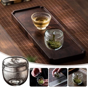 Mini Glass Tea Jar Transparent High Borosilicate Glass Jar Portable Storage Box - Picture 1 of 20