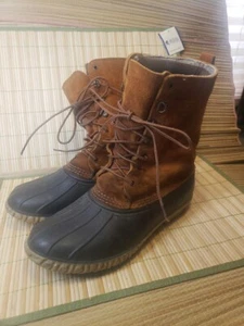 LaCrosse Leather Rubber Insulated Winter Boots Made In USA Womens Size 9 Liners - Picture 1 of 9