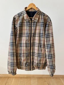 Vintage Burberry London Novacheck Reversible Bomber Jacket side xl - Picture 1 of 23