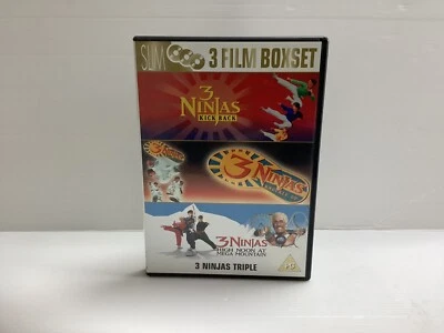 3 Ninjas Triple Dvd Set Kick Back Knuckle Up High Noon Mega Mountain R2 Rare Oop - Image 1 of 3