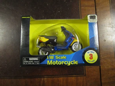 Kid connection Peugeot moped 1/18 diecast motorcycle new - Image 1 of 3