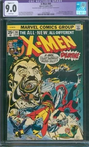 X-Men #94 ⭐ CGC 9.0 Restaurado (Ligero) ⭐ ¡Nuevo X-Men Comienza! Marvel Comic 1975 - Imagen 1 de 3