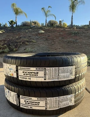 Set of TWO BRAND NEW 175/55R20 89Q Bridgestone Ecopia EP500 BMW i3 Tires 1755520 - Image 1 of 4