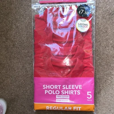 George School Uniform Boys Short Sleeve Performance Polo Shirt Size color option - Image 1 of 4