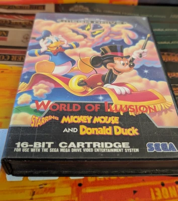 World of Illusion (1992) Sega Mega Drive (Modul, Box) working classic 16-bit EU - Bild 1 von 3