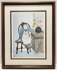 P. Buckley Moss 'Grandma's Favorite' 1981 Lithograph Print Signed & #/1000 - Picture 1 of 6