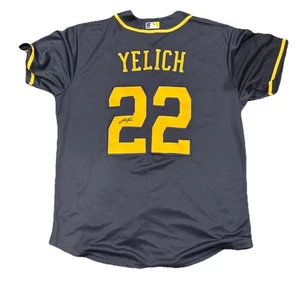 Christian Yelich Milwaukee Brewers Custom Baseball MLB Signed Autographed Jersey - Picture 1 of 3