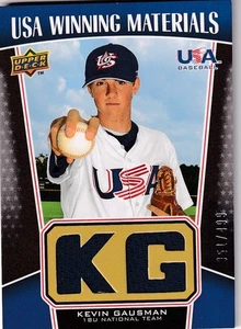 2009 Upper Deck Stars USA Winning Materials Kevin Gausman Jersey 51/499 UWM-6 - Picture 1 of 2