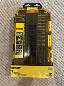 Neu versiegelt DeWalt 1/4" 71-teilig Antrieb Bit und Mutterndreher Set MM/SAE - Bild 1 von 2