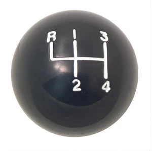 1966-72 GTO/LEMANS/TEMPEST BLACK 4SPD SHIFT KNOB - Picture 1 of 1