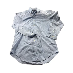 Camisa Ralph Lauren Yarmouth Abotonada Azul Claro 100% Algodón Hombres Talla 15 32/33 - Imagen 1 de 9