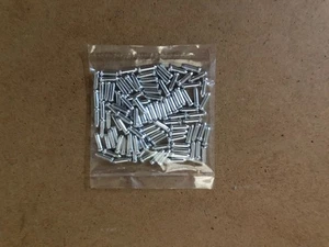 New Bicycle Bike Brake/Shift Cable End Crimps 1.5-1.8mm Silver - Picture 1 of 4