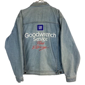 Vintage Dale Earnhardt Chase Authentic Denim Jacket Large Nascar Embroidered Y2k - Picture 1 of 4