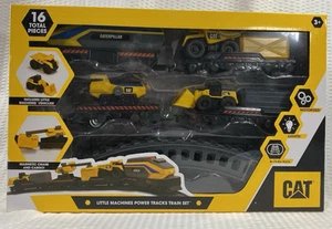 CATERPILLAR Official 82949 CAT Little Machines Power Tracks TRAIN SET 8 ft track - Bild 1 von 14