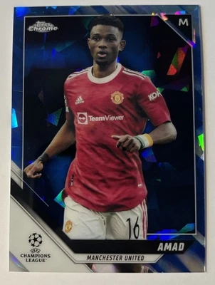 Amad Diallo 2021-22 Topps UEFA Champions League Chrome #11 Sapphire - Man United - Image 1 of 4