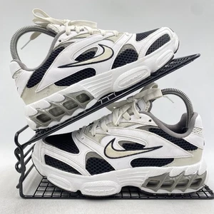 Nike Zoom Air Fire White Black Trainers Sz UK 3.5 Womens Gym Running Yoga Retro - Picture 1 of 7