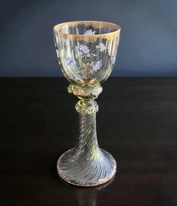Antique Moser Wine Glass - Picture 1 of 8