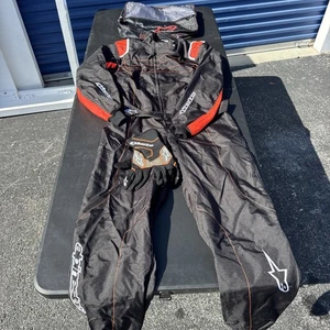 Traje de Carreras Alpinestar Kmx-9 V2 Negro Naranja Blanco Talla 50 CIK-FIA 12-2023 Guante - Imagen 1 de 12