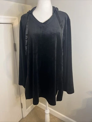 Sudadera con capucha de terciopelo Zenergy para mujer Chinco’s talla 2, EE. UU. 12/14 Foto 1 de 4