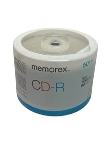 MEMOREX Music CD-R 50 PK pack Spindle 52X 700MB 80min Blank CD BRAND NEW SEALED - Afbeelding 1 van 7