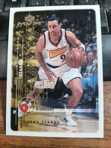 1999-00 Upper Deck MVP Gold Script/100 John Starks 49 NBA Golden State Warriors - Imagen 1 de 3
