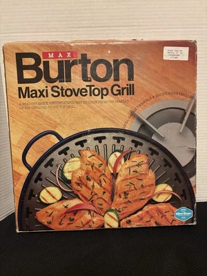 Stove Top Grill, Max Burton,  Silver stone ￼missing cookbook - Image 1 of 4