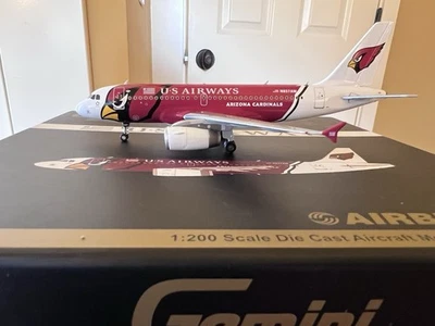 1:200 Gemini 200 Airbus A319 US Airways ‘Arizona Cardinals’ Diecast Airliner - Image 1 of 4