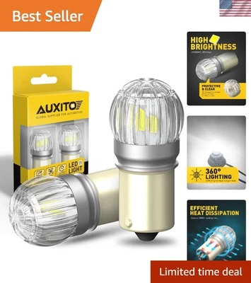 Pack of 2 Ultra Bright 1156 LED Bulbs, 400% Brighter, for Enhanced Safety - Image 1 of 4