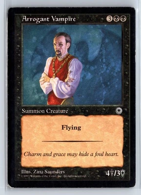 ARROGANT VAMPIRE – MTG Magic the Gathering Card – Portal – Uncommon - Image 1 of 4