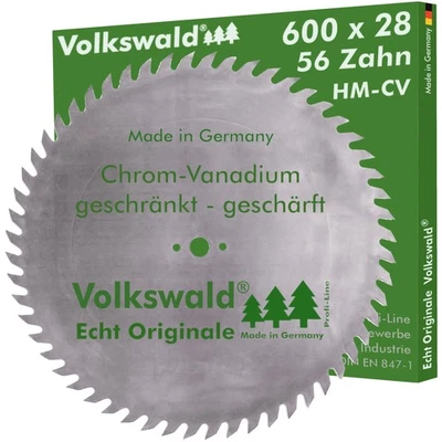 Volkswald® Sägeblatt CV 600 x 28 mm Z= 56 Chrom-Vanadium Tischreissäge - Bild 1 von 4