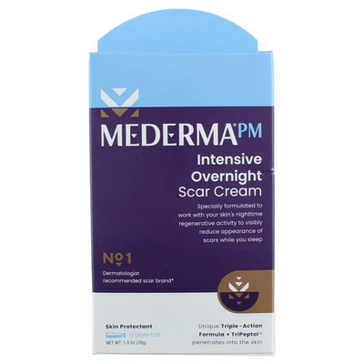 2 Pack Mederma PM Intensive Overnight Scar Cream, 1 oz - Image 1 of 4