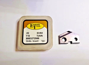 Europa Tool 21mm 25mm 40mm Hartmetall Spaten Bohrer Einsatz T15 TiAIN beschichtet - Bild 1 von 4